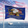 Custom Family Name 250th Anniversary United States Of America 1776-2026 Eagle House Flag HO82 902836