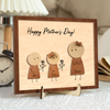 Custom Mom and Kids Names Stickman, Personalized Mother’s Day Gift for Mom 2-Layered Wooden Plaque CH07 911146