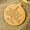 Custom Name We Wish You A Merry Christmas Tree Cookie Stamp - Holiday Baking Gift For Family TH10 171551