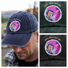 Charlie Kirk - Live Free Or Die Washed Denim Baseball Cap HO82 65792