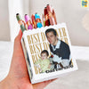 Personalized Photo Best Dad Ever Building Block Pen Holder - Gift For Family, Father's Day LM32 669071