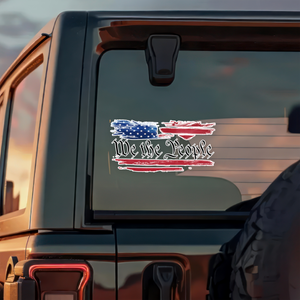 US Flag We The People Car Sticker TH10 898349