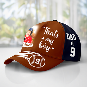 Personalized I Will Always Be Your Biggest Fan Custom Photo Classic Cap GameDay Gift For Football, Baseball, Soccer Family CH07 895826