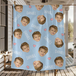 Custom Photo And Name For Kid Blanket TH10 894129