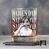 Personalized Vintage Photo Dad, Mom Whiskey Glass TH10 170077
