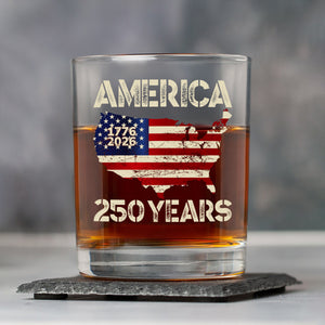 250 Years America Anniversary 250th Independence Day Whiskey Glass HA75 897356