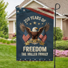 Personalized 250th Anniversary USA Patriotic Faux Pattern Garden Flag HO82 901298