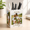 Custom Photo Collage Building Brick Block Daddy & Me Pencil Holder Keepsake Gift LM32 669091