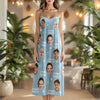 Custom Photo and Name I Love My Family V-Neck Cami Maxi Dress HA75 892150
