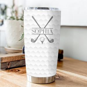 Custom Name Fat 3D Inflated Effect Tumbler For Golfer TH10 898101