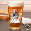 Personalized Vintage Photo Dad Gift For Father's Day Beer Glass TH10 170079