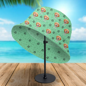 Custom Dog Photo With Bone For Dog Lover Bucket Hat TH10 894183