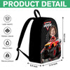 Custom Kid Photo Racing Into Adventure Personalized Backpack HA75 921606