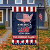 USA 250th Birthday Anniversary America Garden Flag Patriotic Decor CH07 910044