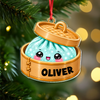 Personalized Glitter Dumpling Bamboo Steamer Acrylic Ornament, Cute Foodie Christmas Gift HO82 903654