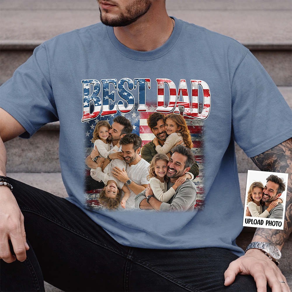 Custom Photo Best America Dad Comfort Shirt TH10 169305