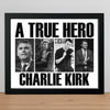 A True Hero Charlie Kirk Rest In Peace Picture Frame HO82 65772