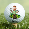 Personalised Colourful Male Female Cartoon Characters Quick Dry Golf Ball with Name Golf Course Sports Accessories Gift for Golf Lovers HO82 900914