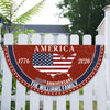 Personalized Family Name America 250th Anniversary Non-Pleated Fan Flag HA75 920286