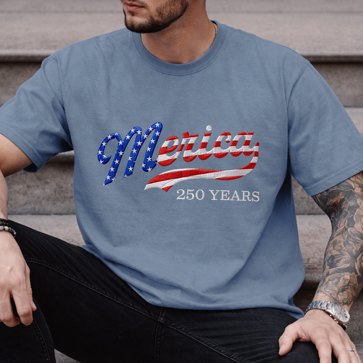 USA Patriotic Merica 250 Years Comfort Shirt HA75 921662