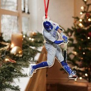 Custom Photo Baseball Players Personalized Acrylic Ornament HA75 897662
