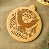 250 Years Of America Eagle & Flag Cookie Stamp HO82 900670
