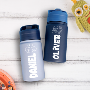 Personalized Adorable Icon With Name Kid Insulated Water Bottle With Straw LM32 893719