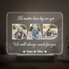 Custom Photo Dad, No Matter How Big We Get, We Will Always Reach For You Acrylic Plaque LED Night Light HO82 893820