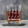 Personalized Best Dad by Par Whiskey Glass Gift For Father's Day HA75 921268