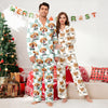 Custom Dog Cat Face Gingham Pattern Pajamas For Dog Cat Lovers LM32 897259