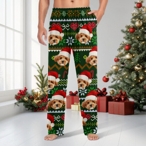 Custom Pet Photo Christmas Holiday Pajamas CH07 896112