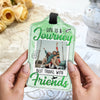 Custom Photo Best Traveled With Friends Personalized Luggage Tag Holiday Vacation Gift, Gift For Best Friends, BFF HA75 892666