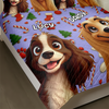 Custom Dog Cartoon Ver 2 - Personalized Quilt Bedding Set For Dog Lover LM32 897153