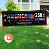 Personalized Family Name 250 Anniversary USA Banner HA75 920900