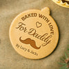 Personalized Name Baked With Love For Mommy, Daddy Cookie Stamp LM32 670529