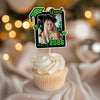 Custom Photo Class of 2026 Glitter Graduation Cupcake Toppers, Personalized Party Decorations CH07 895598