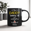 Personalized This Papa Belongs To Us Black Mug Gift For Father’s Day HA75 921444