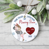The Year I Found My Missing Piece - Personalized Ceramic Ornament Gift For Couple LM32 895595