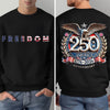 Freedom USA Eagles 250th Anniversary Semiquincentennial Back & Front Dark Shirt LM32 899191