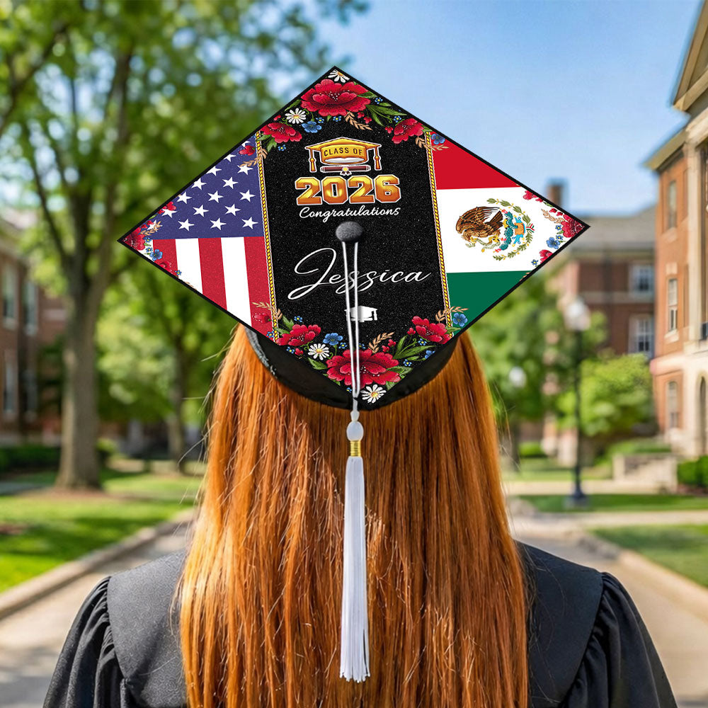 Country Flag Class of 2026 Graduation Cap Topper TH10 898967
