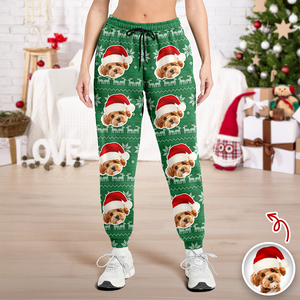 Custom Photo Christmas Is Coming Sweatpants Gift For Dog Lovers HA75 892846