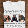 Custom Photo Happy Father's Day To My Amazing Dad Bright Shirt Dog Lovers Gift CH07 895882
