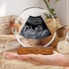 Custom Photo Happy Father's Day Round Acrylic Frame Block CH07 921476