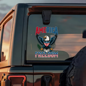 America Freedom USA Flag 250 Birthday Car Window Decal Sticker CH07 896512