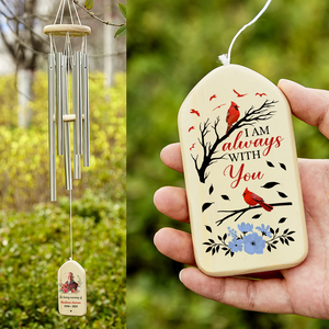 Personalized Cardinal Memorial Wind Chimes Sympathy Gifts LM32 893985