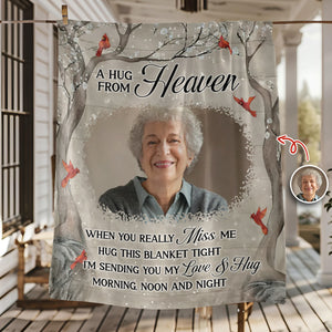 Custom Photo Family Christmas Memorial Blanket Gifts for Family, Friends HO82 894452