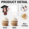 Custom Funny Face Class of 2026 Graduation Decoration Cupcake Toppers HA75 891992