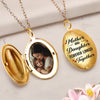 Custom Photo Mother And Daughter Forever Linked Locket Necklace TH10 892611