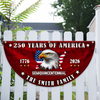 Custom Name 250 Years of America Flag Non-Pleated Fan Flag CH07 910578