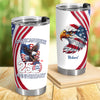 Custom Name American Pride Patriotic 250th Anniversary Eagle Fat Tumbler HA75 920878
